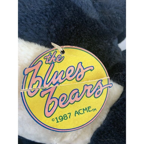 RARE Vtg The Blues Bears (Blues Brothers fame) 1987 ACME Stuffed Plush Bear SNL - Picture 6 of 12